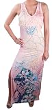 ED HARDY Christian Audigier Tigress Womens Maxi Dress Beige Size L