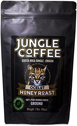 Costa Rican Ground Gourmet Eco-Friendly Medium Roast (1 lb) Jungle Coffee