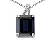 3.01 cttw 14k Gold Genuine Emerald Cut Black title=