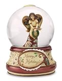 Happy Holidays Christmas Angel Snow Globe~ Musical Waterglobe- Tune: We Wish You a Merry Christmas
