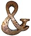 Rustic Arrow Ampersand Sign for Decor, 14-Inch, Brown
