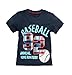 Coralup Toddler Short Sleeve Cotton 2PCS Shorts Sets(Navy Baseball,2-3 Years)