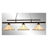 Imperial International Black andamp; White 3 Shade Billiard Lamp