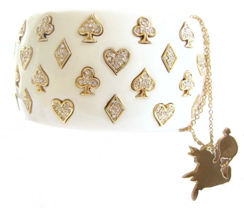 Click here to buy Disney Couture Suites Bangle Bracelet With Dangling Rabbit Charm We Do NOT Ship To Australia And... by Disney Couture.