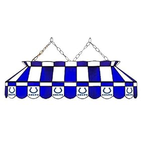 Indianapolis Colts 40 STAINED GLASS POOL BILLIARD TABLE LAMP LIGHT