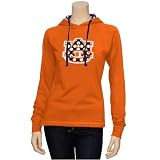 Auburn Tigers Ladies Orange Polka Dot Logo Long Sleeve Hoody T-shirt