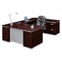 Mocha DMi Pimlico Right Personal File U-Shape Wood Desk (Flat Pack)