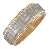Beaute Titanium & 14K Gold Band