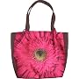 LAMPS BEAUTIFUL Fine Art Travel Handbags--Pink Gerbera Daisy Flower Tote Bag--Excellent customer service--see our feedback