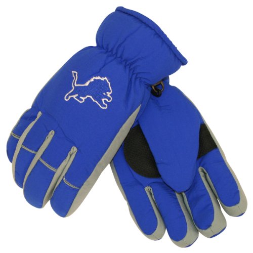 Detroit Lions Thinsulate Lined Mens Ski Glove