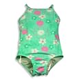 Girlfriends by Anita G. - Toddler Girls One Piece Swimsuit, Green, Fuschia