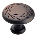 Amerock BP1581-2-ORB Oversized Leaf Knob 1-3/4-Inch Diameter, Oil Rubbed Bronze