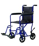 >trnspt chair alum ltwt blue. Lightweight Aluminum Transport Chair