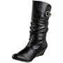 Diba Women's Co Co Wedge Boot,Black Synthetic,7 M US