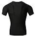 Red Plume® Men's Compression Sport Shirt,Punisher Short Sleeve Running T-shirt (L bust 90cm/35