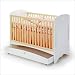 Bebe Under-Crib Rolling Cart- White