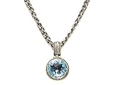 7.91 cttw Blue Topaz Sterling Silver Necklace by Effy Collection