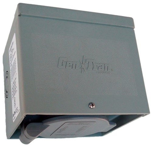 GenTran 20 Amp 125/250-Volt Non-Metallic Generator Power Inlet Box NEMA L14-20 with Spring-Loaded Flip Lid