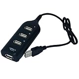 NEW 4 PORT HIGH SPEED MINI USB 2.0 HUB 4 LAPTOP PC [PC]