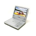 Axion AXN-6072 7-Inch Widescreen Portable DVD Player, Silver