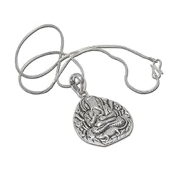 Amulets and Pendants with Chain Sterling Silver Jewelry 1.75 inches