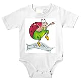 Onesie with ladybug, ladybird, trampoline, sport, animal, gymnastics