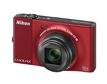 Nikon Coolpix S8000 Digitalkamera (14,2 Megapixel, 10-fach Zoom, 7,5cm (3,0-Zoll) Display) rot