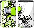 Simply Green Design Protective Skin Decal Faceplate for Motorola RAZR V3xx Cell Phone