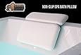 (#1 Rated) The Original GORILLA GRIP (TM) Non-Slip Spa Bath Pillow Featuring Powerful Gripping Technology. Extra Soft & Large, 14.5" x 11", Luxury 2-Panel Design for Shoulder & Neck Support. Fits Any Size Tub.
