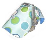 Peanut Shell Infant Car Seat Cover/Canopy (Blue Bazook)
