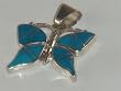 Navajo Turquoise Jewelry Silver Pendant - PD-0068