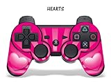 Protective Skin for Playstation 3 Remote Controller - Hearts Pink