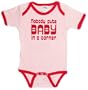 Urban Smalls Nobody Puts Baby In A Corner Short Sleeve Bootysuit, Pink, 6-12 Months