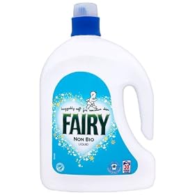Fairy Non Bio Laundry Liquid Detergent for Sensitive Skin 30 Washes (Pack of 4, Total 120 Washes)