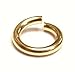 10 pcs 14k Gold Filled Round Open Jump Rings 6mm 18 Gauge 18ga Wire/Findings/Yellow Gold