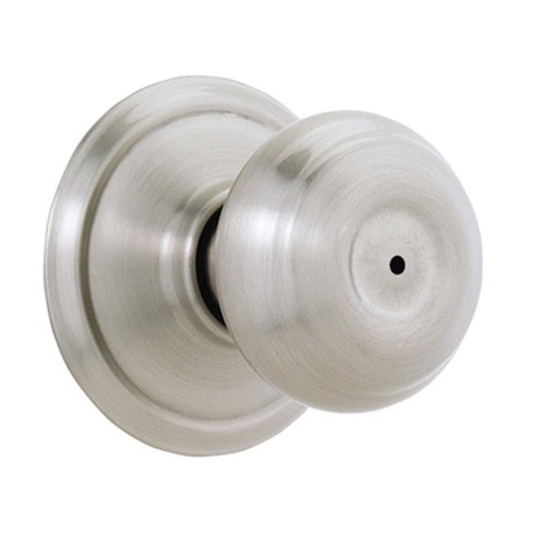 Schlage F40GEO619 Georgian Privacy Knob, Satin Nickel