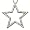 14k Yellow Gold Diamond Star Pendant (1/4 cttw)