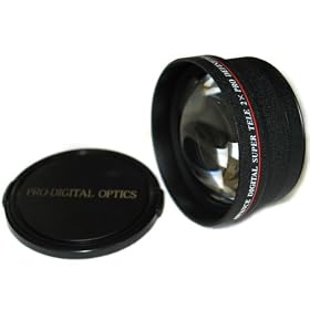 Bower 2x 62mm Telephoto Conversion Lens for Digital Film Cameras in Black color