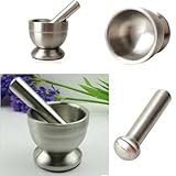 Monkeybrother Kitchen Tools Spice Grinder/garlic Press Machine Mortar and Pestle Stainless Steel