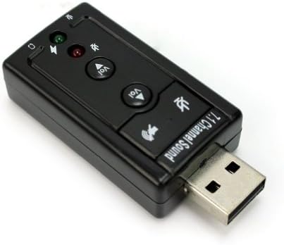 USBUSB 2.0 3.5mm External 7.1 Channel 3D Virtual Audio Perfect Sound Card Adapter