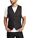 Kenneth Cole Men's Linen Vest, Dust, Large