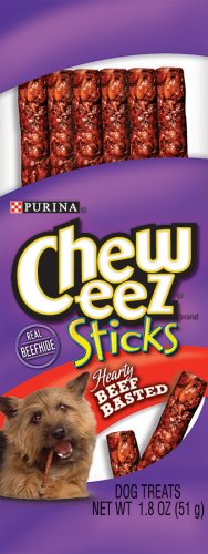 Cheweez Sticks, Hearty Beef Basted for Dogs, 1.8-Ounce Bags (Pack of 36)
