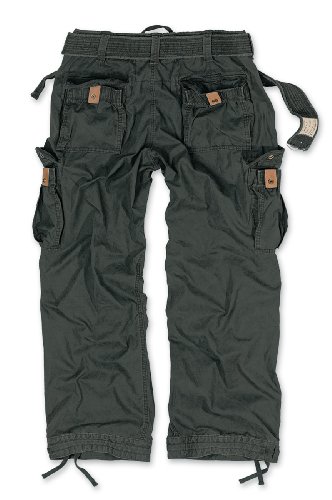Premium Vintage Cargohose schwarz (deutsche Größen)