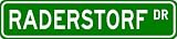 RADERSTORF Street Sign ~ Personalized Family Lastname Sign ~ Gameroom, Basement, Garage Sign Novelty** ALUMINUM METAL