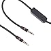 NiceTQ Replacement 4FT 3.5MM Stereo Audio Cable Cord with Mic for Skullcandy Hesh 2 Headphones