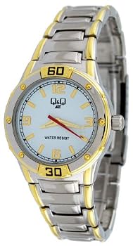 Q&Q #5218-404Y Men's Two Tone Sports Analog Watch