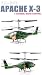 3 Channel Radio Control Apache X-3 RC Helicopter