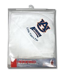 Auburn Tigers Hooded Baby Towel (White)