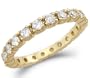 Size- 6 - Solid 14k Yellow Gold Eternity Channel CZ Cubic Zirconia Wedding Band Ring Size 5, 6, 7, or 8