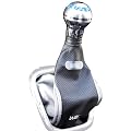 WRC 007300 Schaltknauf Alu-Look und gebrushed in blau